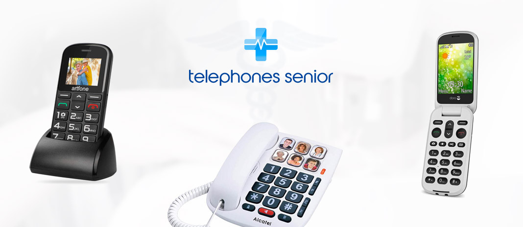 Téléphone fixe à écran facile à lire pour les personnes âgées