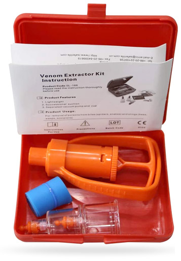 Aspivenin geste d'urgence anti-venin - kit d'une pompe